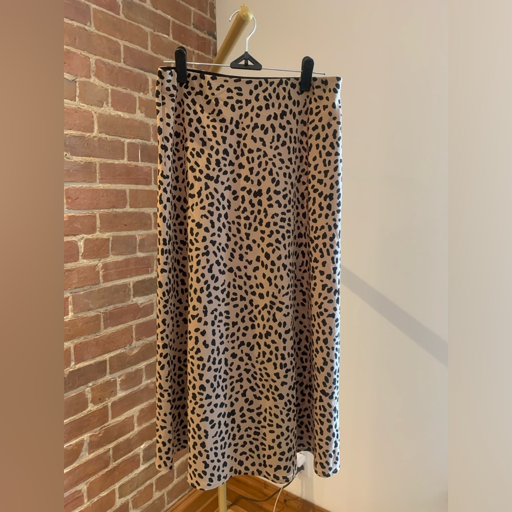 Sanctuary leopard print midi skirt